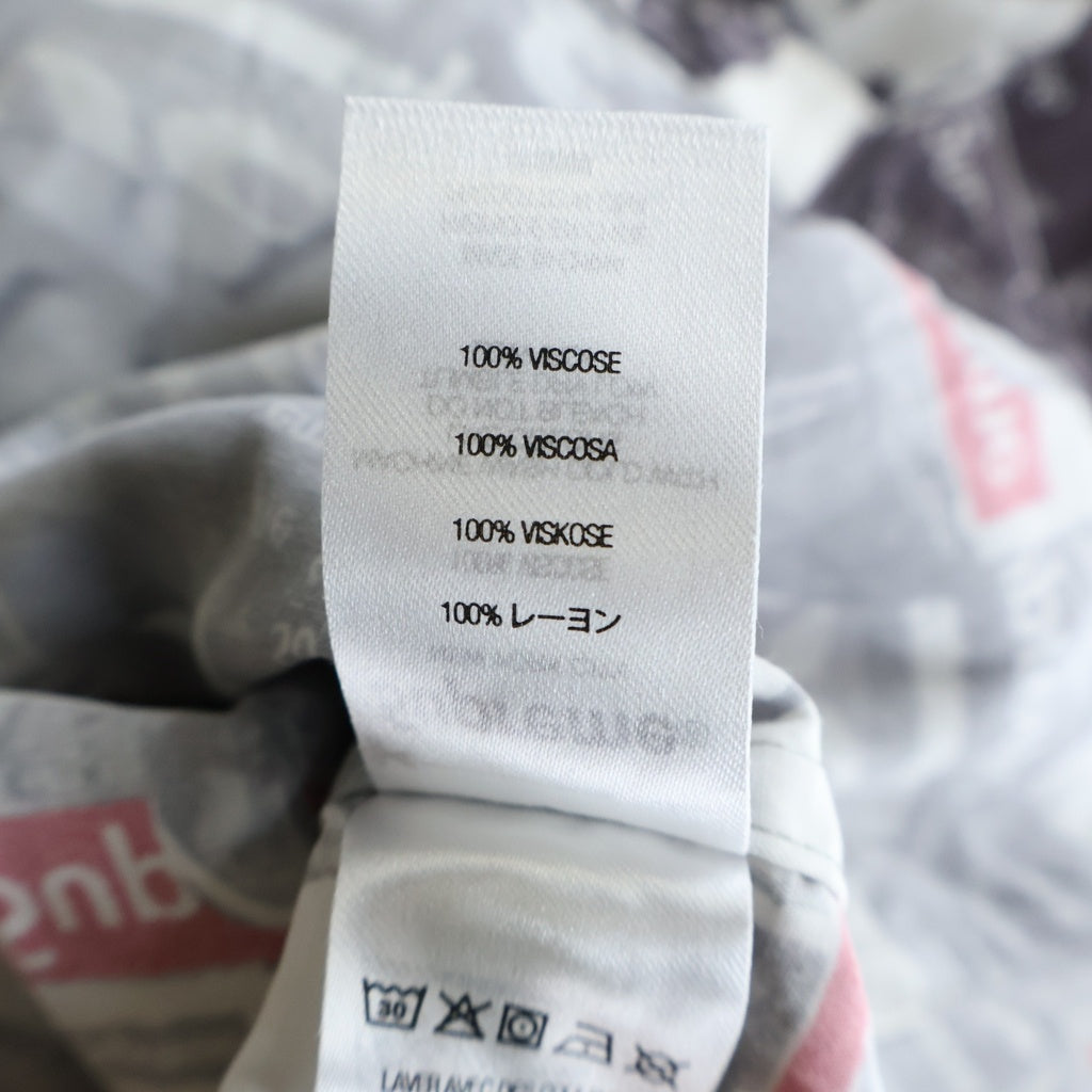 SUPREME(シュプリーム) 23SS Magazine S/S Shirt マガジン総柄 半袖シャツ グレー