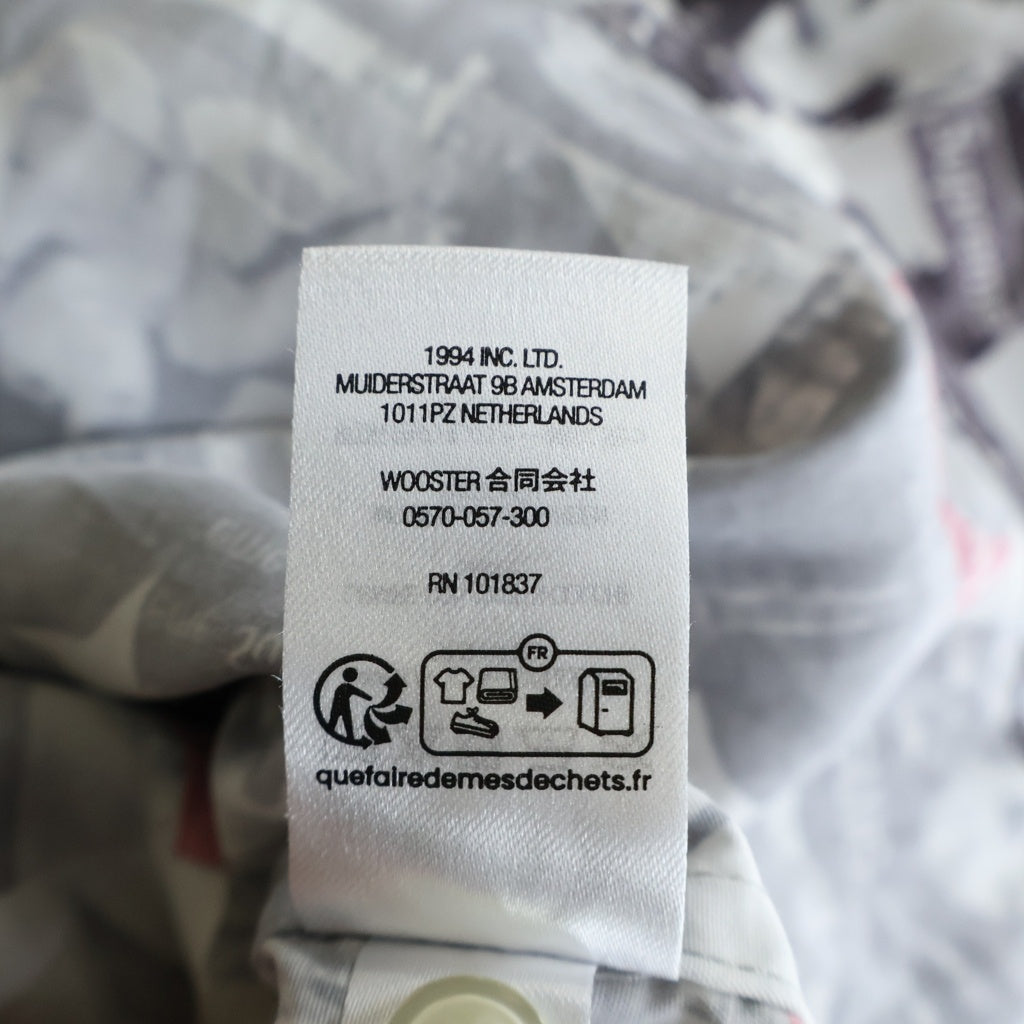 SUPREME(シュプリーム) 23SS Magazine S/S Shirt マガジン総柄 半袖シャツ グレー