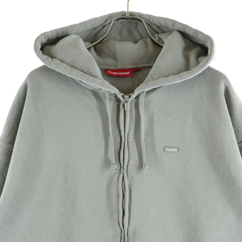 SUPREME(シュプリーム) 26AW Small Box Zip Up Hooded Sweatshirt スモールボックスロゴ ジップアップフーデッドスウェットシャツ パーカー グレー