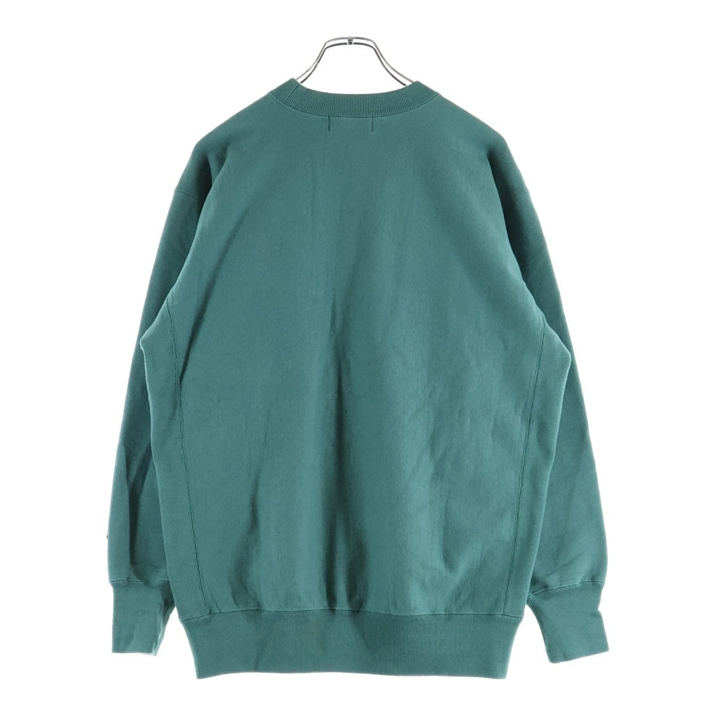 HYSTERIC GLAMOUR(ヒステリックグラマー) HYS LOGO ヒスロゴプリント クルーネックスウェットシャツ トレーナー グリーン 02263CS01