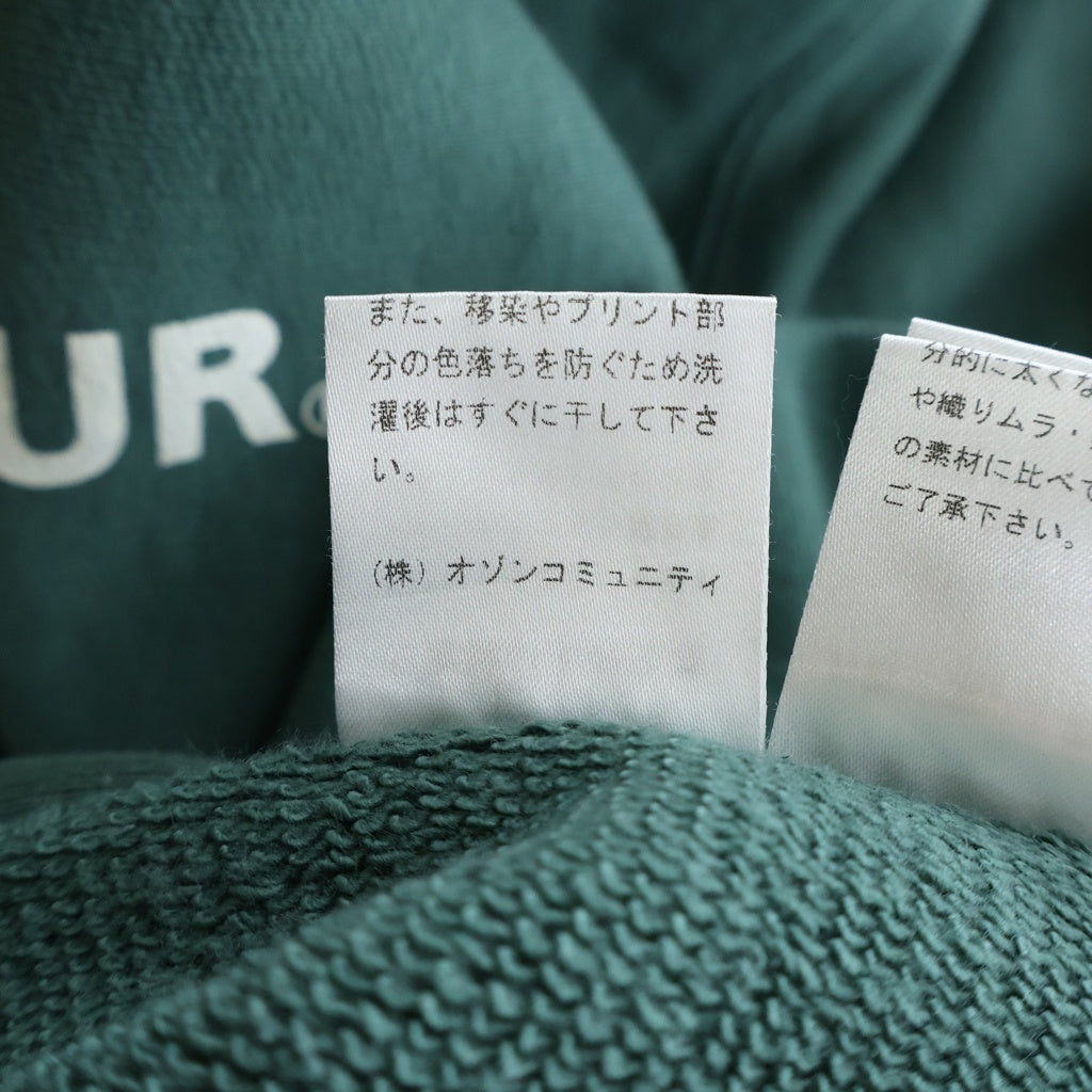 HYSTERIC GLAMOUR(ヒステリックグラマー) HYS LOGO ヒスロゴプリント クルーネックスウェットシャツ トレーナー グリーン 02263CS01