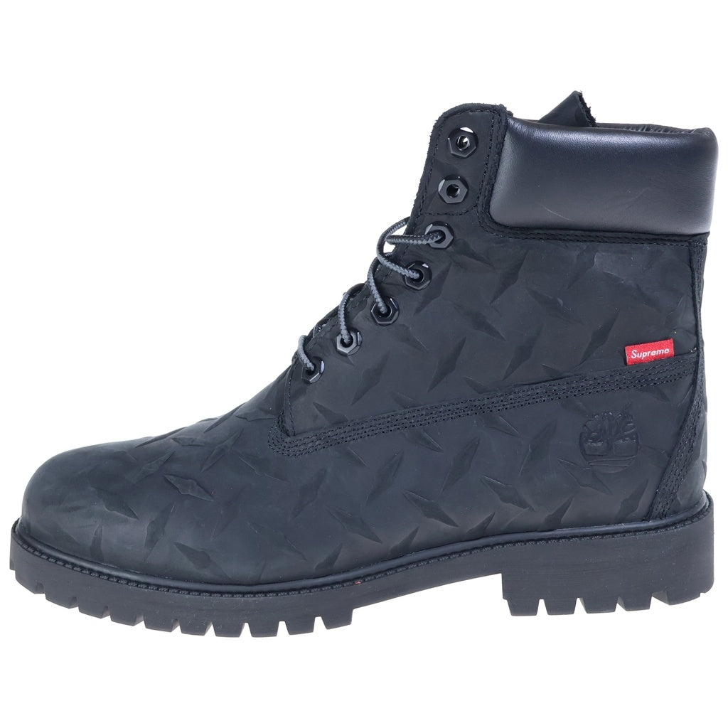 SUPREME(シュプリーム) 26AW ×Timberland Diamond Plate 6inch Premium Waterproof Boot ティンバーランド ダイアモンドプレート プレミアムウォータープルーフ 6インチブーツ ブラック US10/28cm