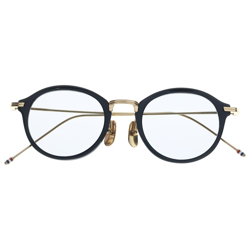 THOM BROWNE(トムブラウン) メタルフレーム カラーレンズ サングラス メガネ ブラック/ゴールド TBX908-46