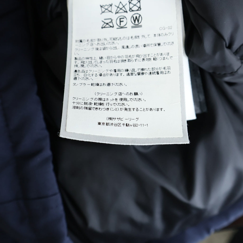 CANADA GOOSE(カナダグース) CHATEAU PARKA シャトーパーカー ファーフーデッド ダウンジャケット ネイビー 3426MA