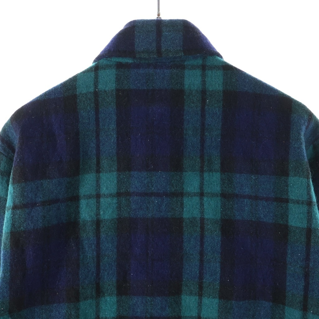 VINTAGE(ヴィンテージ) 70S VINTAGE BELLMONT L/S BOARD SHIRT ヴィンテージ ベルモント チェック柄 長袖ボードシャツ ウールシャツ グリーン/ブルー