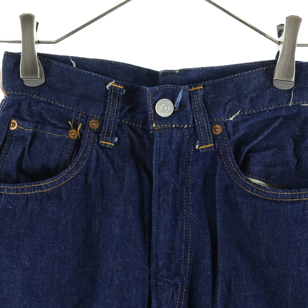 Levi's(リーバイス) 50-60S VINTAGE 701XX ヴィンテージ ビッグE セミオートTALON 隠しリベット ジップフライ デニムパンツ インディゴ レディース