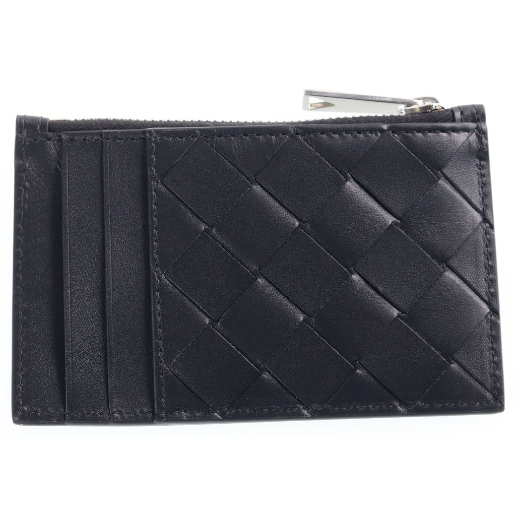 BOTTEGA VENETA(ボッテガヴェネタ) イントレチャート レザーフラグメントケース カードケース ブラック 814706 VCPQ3 8803