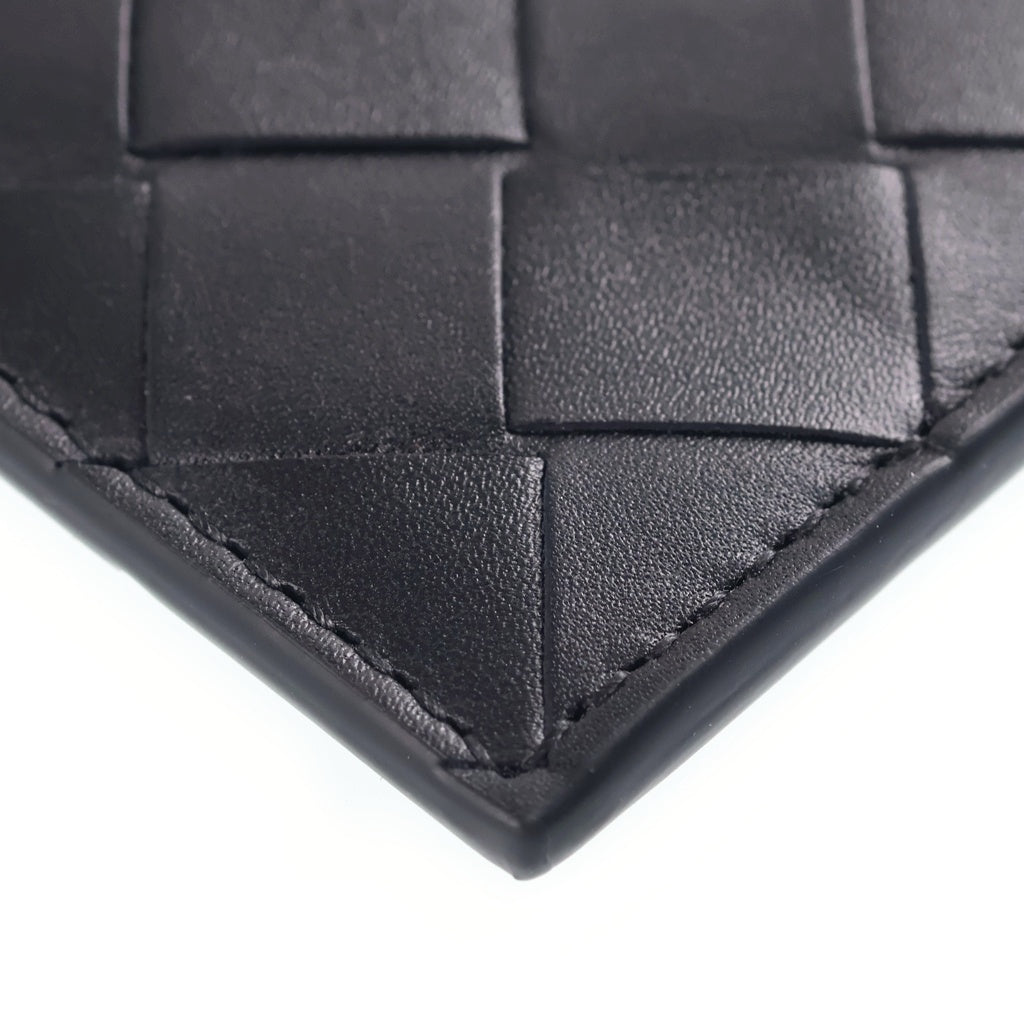 BOTTEGA VENETA(ボッテガヴェネタ) イントレチャート レザーフラグメントケース カードケース ブラック 814706 VCPQ3 8803