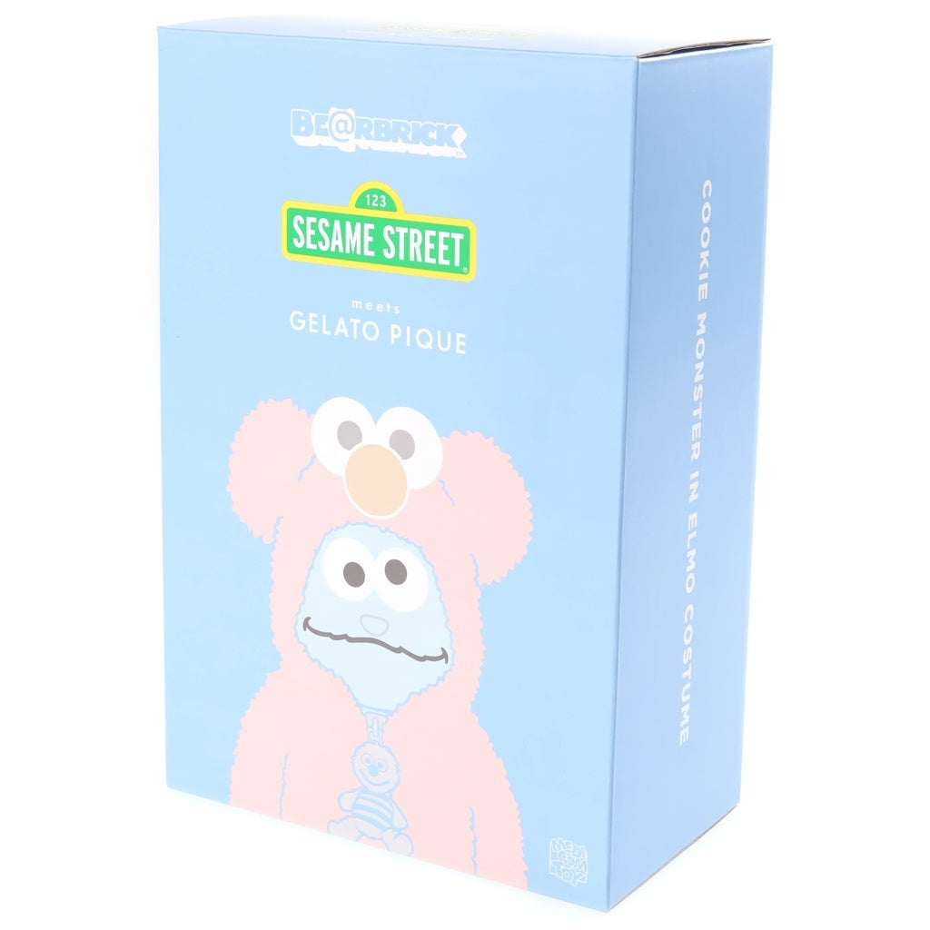 MEDICOM TOY(メディコムトイ) ×SESAME STREET ×GELATO PIQUE BE@RBRICK COOKIE MONSTER 400% セサミストリート ジェラートピケ ベアブリック クッキーモンスター フィギュア 人形 ブルー