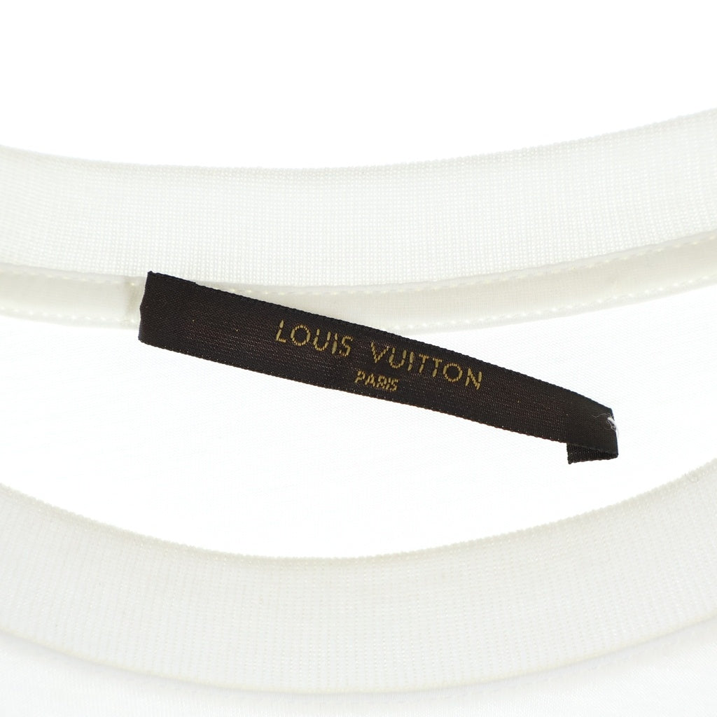 LOUIS VUITTON(ルイヴィトン) 14SS LVモノグラム フロントバンダナTシャツ 半袖クルーネックカットソー ホワイト/ブルー RM141 H5JR71 JEZ