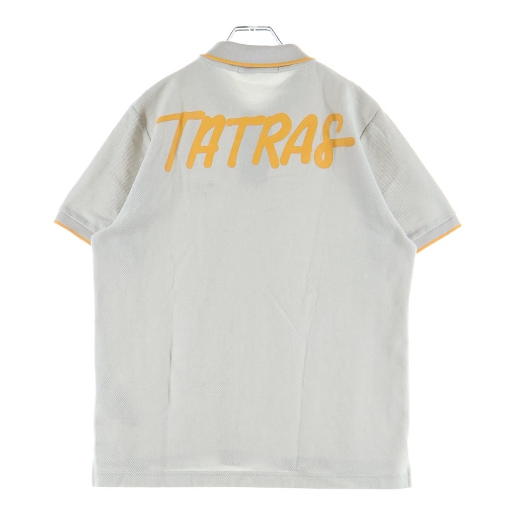 TATRAS(タトラス) 22SS 胸ロゴ刺繍 半袖ポロシャツ グレー MTAT22S8203-M