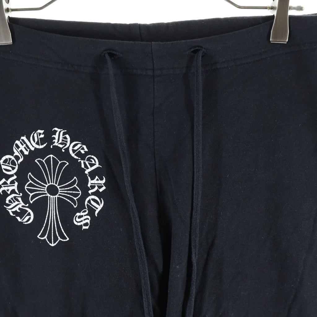 CHROME HEARTS(クロムハーツ) OLD CROSS SWEATPANTS オールド クロスロゴプリント スウェットパンツ ブラック