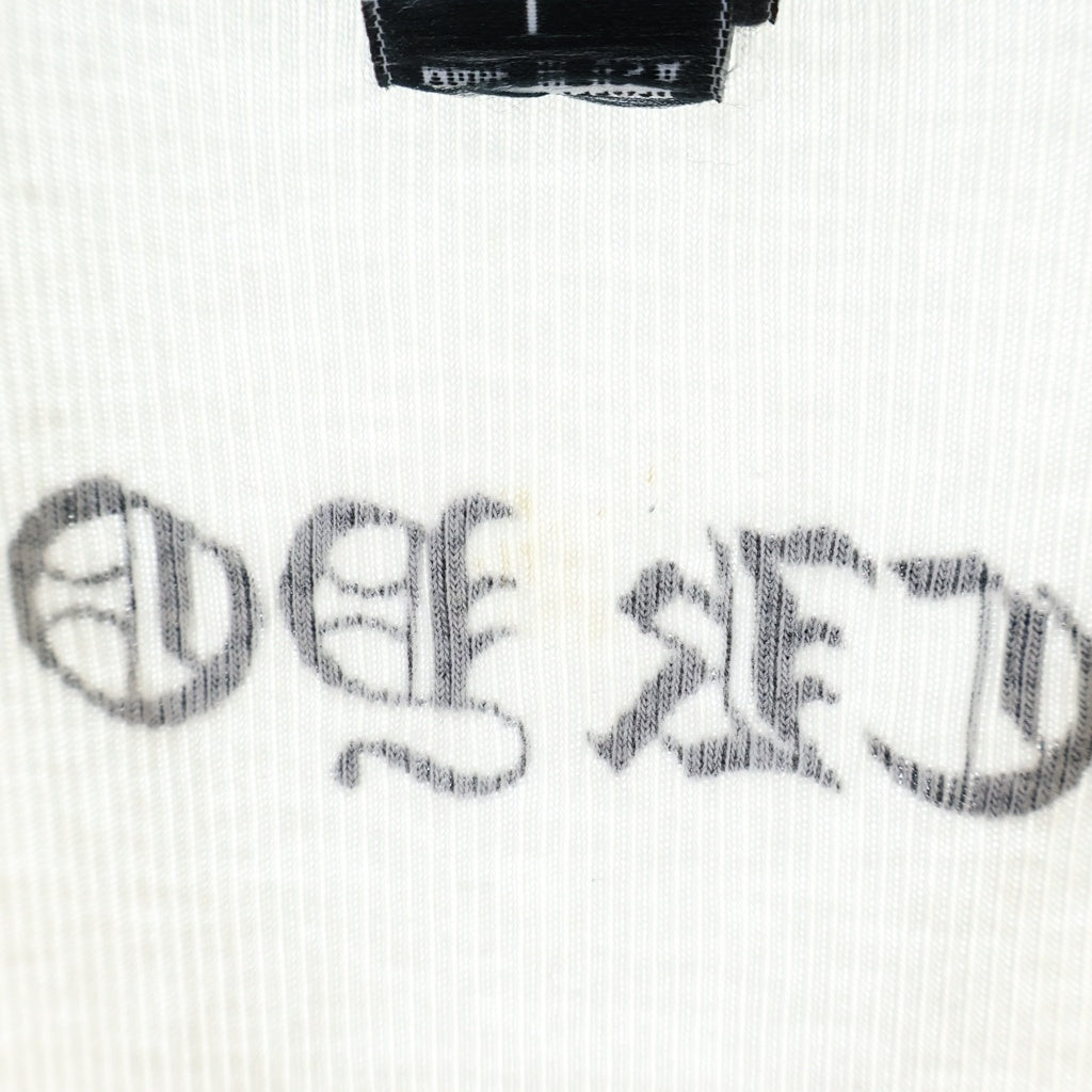 CHROME HEARTS(クロムハーツ) OLD RIB TANK TOP オールド ケルティッククロス Tバー リブタンクトップ ノースリーブカットソー ホワイト