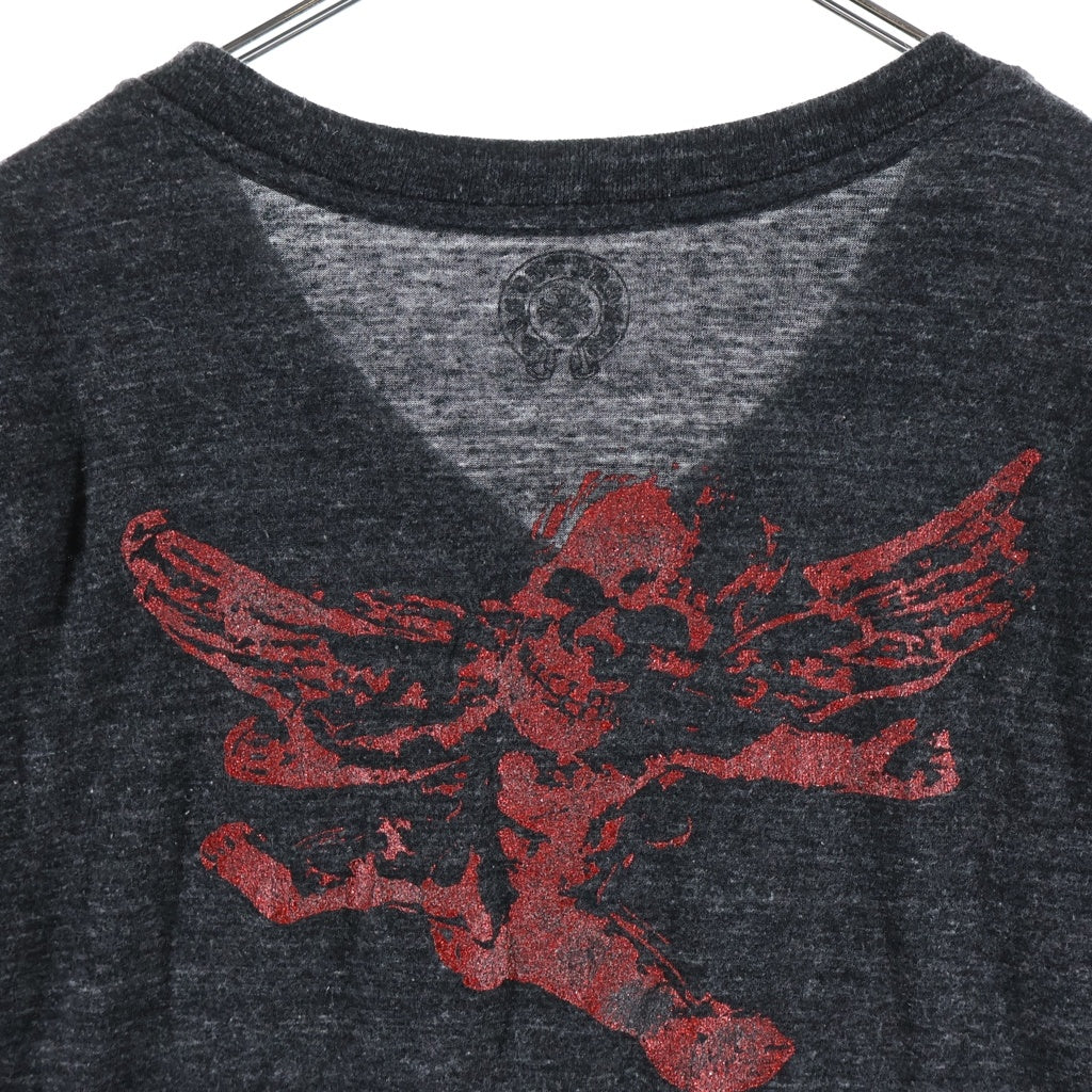 CHROME HEARTS(クロムハーツ) OLD FOTI MISS LERLENE TEE フォティ ミスラーレン バックプリントTシャツ 半袖Vネックカットソー グレー