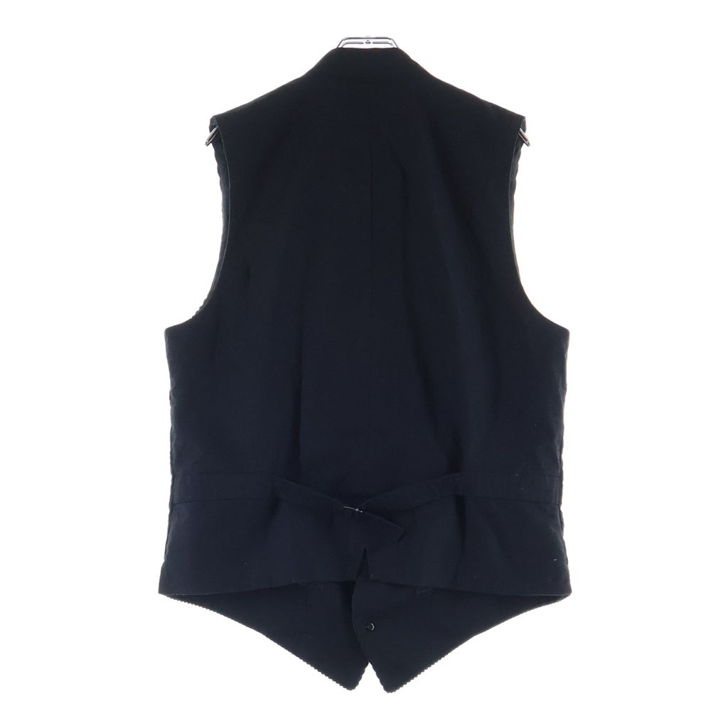 s'yte(サイト) 6W SOCCER CORDUROY STAND COLLAR VEST 6ウェル サッカーコーデュロイ スタンドカラー ベスト ブラック UB-V04-006
