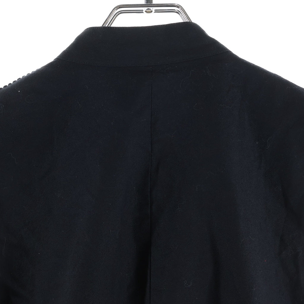 s'yte(サイト) 6W SOCCER CORDUROY STAND COLLAR VEST 6ウェル サッカーコーデュロイ スタンドカラー ベスト ブラック UB-V04-006