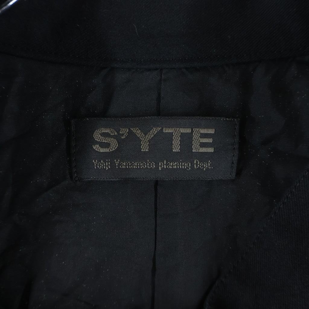 s'yte(サイト) 6W SOCCER CORDUROY STAND COLLAR VEST 6ウェル サッカーコーデュロイ スタンドカラー ベスト ブラック UB-V04-006