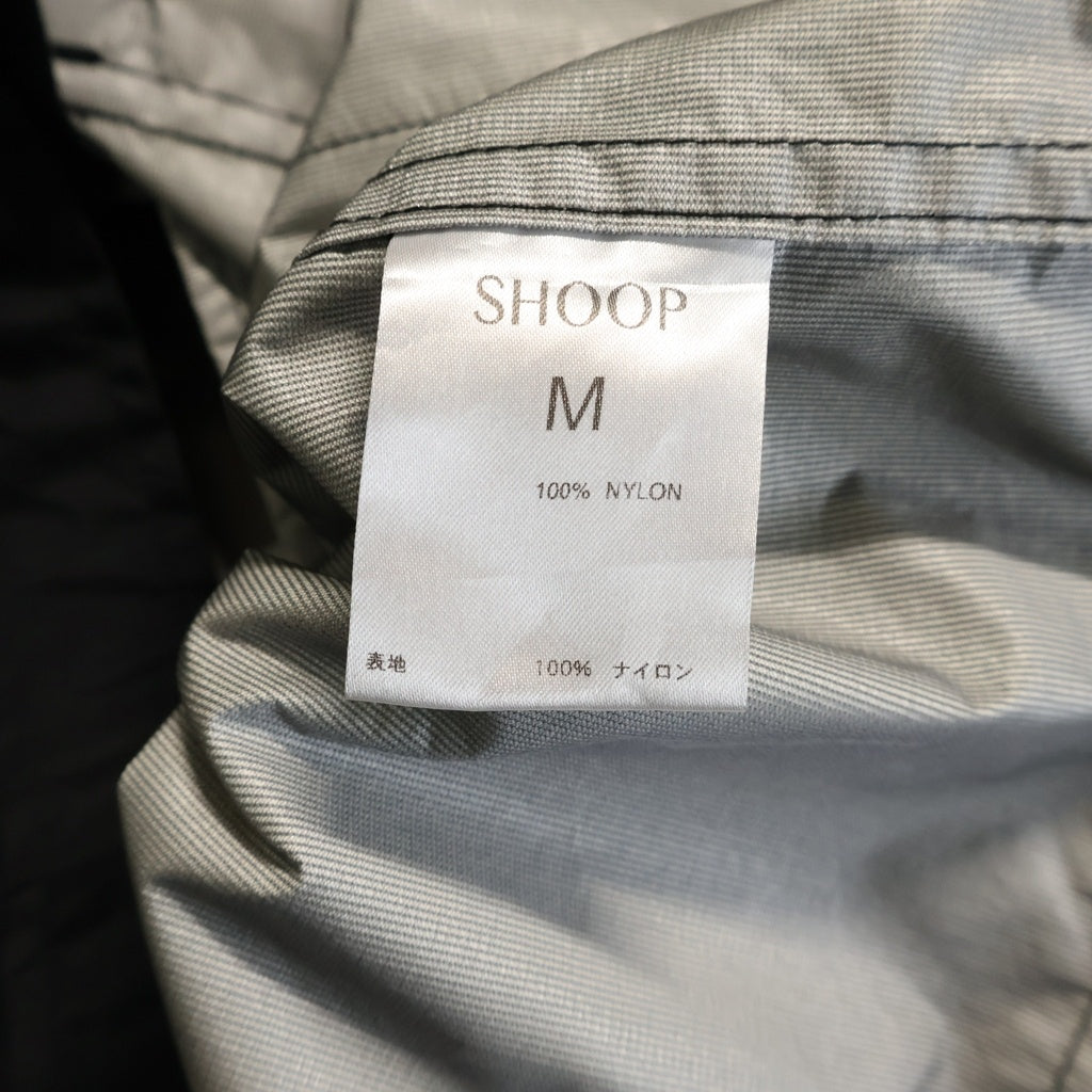 SHOOP(シュープ) ベルテッド マルチポケット ジップアップ ナイロンベスト ブラック