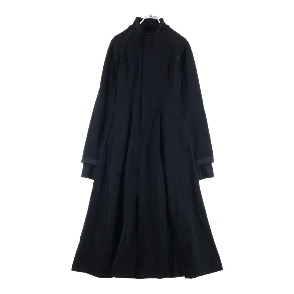 Y-3(ワイスリー) 25AW TRACK DRESS ジップアップ ナイロントラックドレス レディース ブラック JV6749
