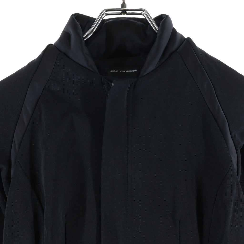 Y-3(ワイスリー) 25AW TRACK DRESS ジップアップ ナイロントラックドレス レディース ブラック JV6749