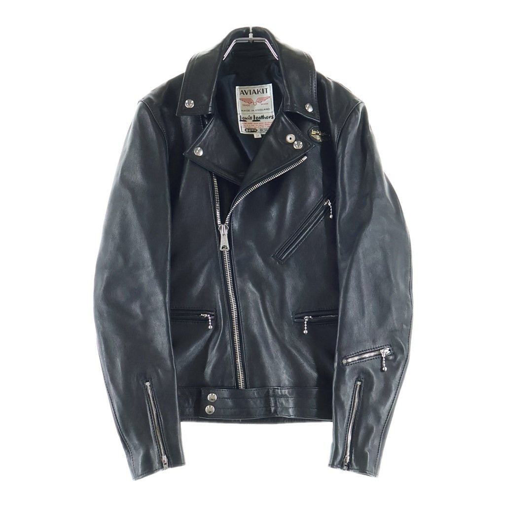 Lewis Leathers(ルイスレザー) 441TV CYCLONE TIGHT FIT SHEEPSKIN サイクロン タイトフィット シープスキン ダブルレザージャケット ブラック
