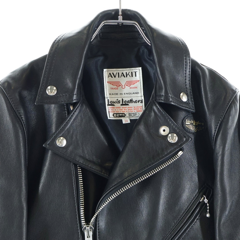 Lewis Leathers(ルイスレザー) 441TV CYCLONE TIGHT FIT SHEEPSKIN サイクロン タイトフィット シープスキン ダブルレザージャケット ブラック