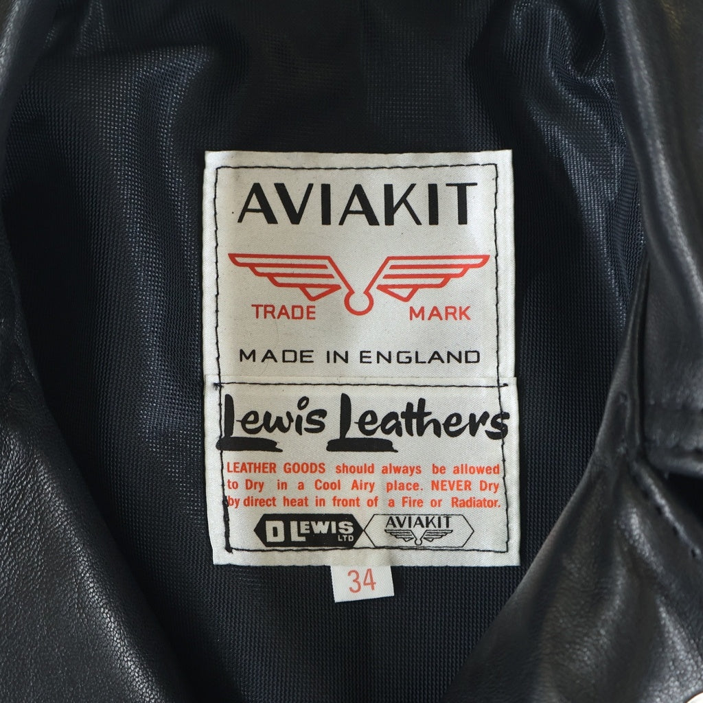 Lewis Leathers(ルイスレザー) 441TV CYCLONE TIGHT FIT SHEEPSKIN サイクロン タイトフィット シープスキン ダブルレザージャケット ブラック