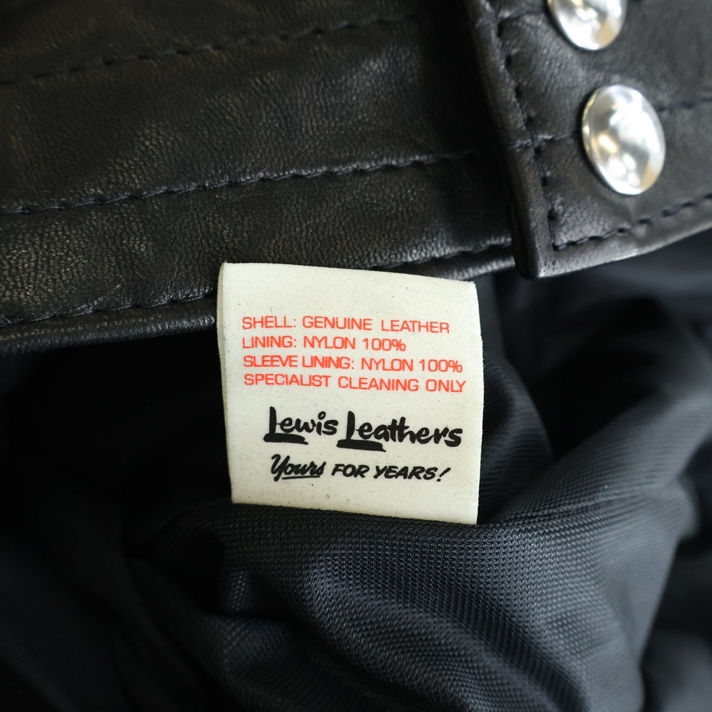 Lewis Leathers(ルイスレザー) 441TV CYCLONE TIGHT FIT SHEEPSKIN サイクロン タイトフィット シープスキン ダブルレザージャケット ブラック