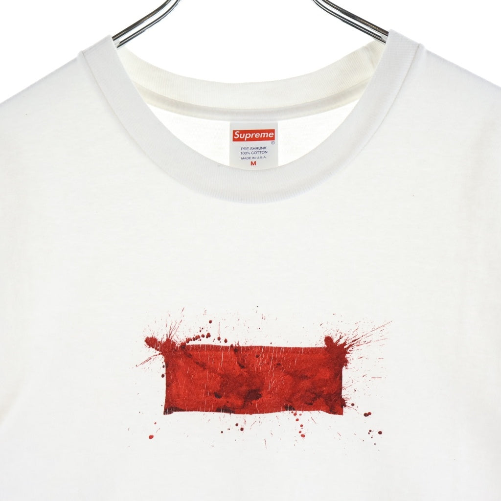 SUPREME(シュプリーム) 22SS Ralph Steadman Box Logo Tee ラルフステッドマン ボックスロゴ フロントプリント クルーネック半袖Tシャツ カットソー ホワイト