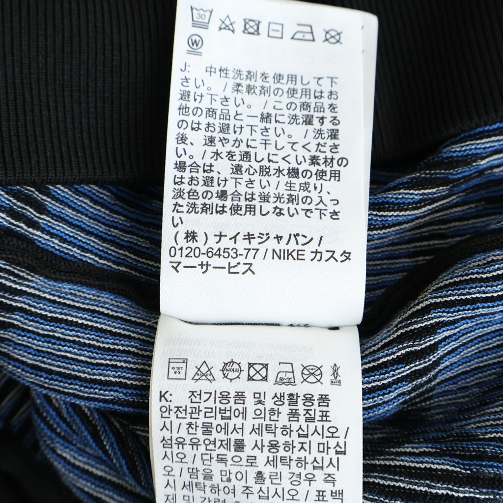 NIKE(ナイキ) 21SS ×UNDERCOVER KNIT MA-1 BOMBER JACKET アンダーカバー ジップアップ ニット ボンバージャケット ブルゾン ブラック/ブルー CZ4705-010