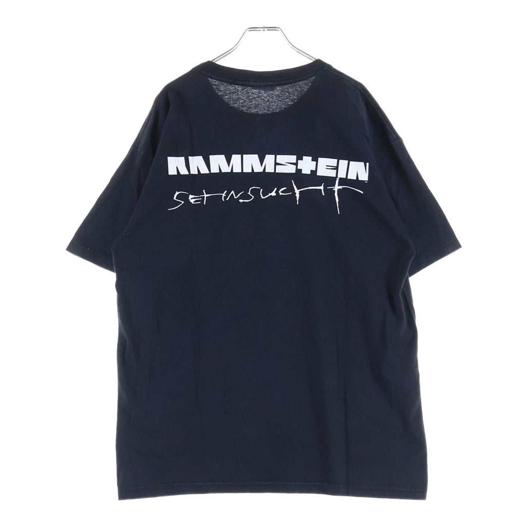 VINTAGE(ヴィンテージ) 90S VINTAGE RAMMSTEIN 1998 SEHNSUCHT MARK ヴィンテージ ラムシュタイン ゼーンズフト 両面プリントTシャツ 半袖クルーネックカットソー ブラック