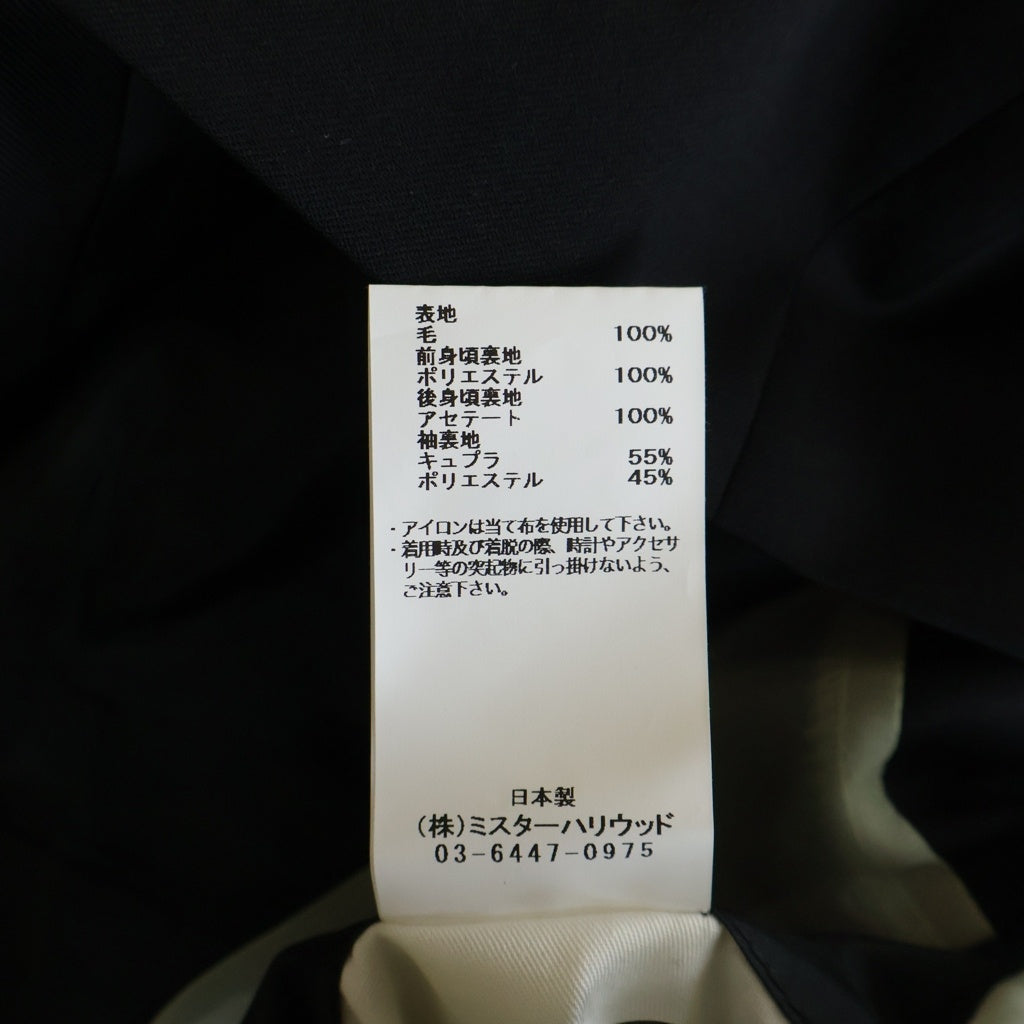 N.HOOLYWOOD(エヌハリウッド) 22AW FALL TAILORED JACKET フォール ウール シングルテーラードジャケット ブラック JK06-099-AW