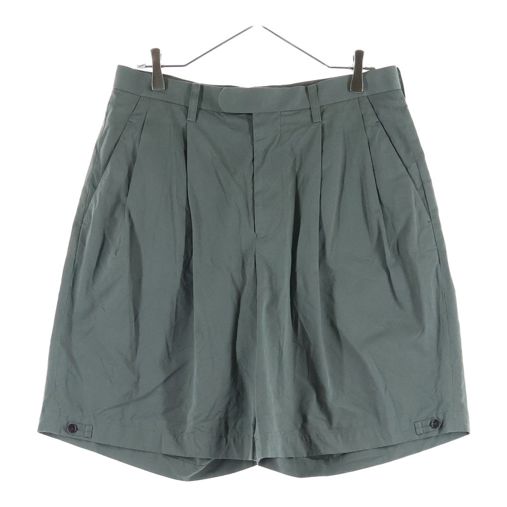 MAATEE&SONS(マーティーアンドサンズ) 25SS SHORT TROUSER 2タック ショーツ トラウザーズハーフパンツ カーキ MT5103-0216A