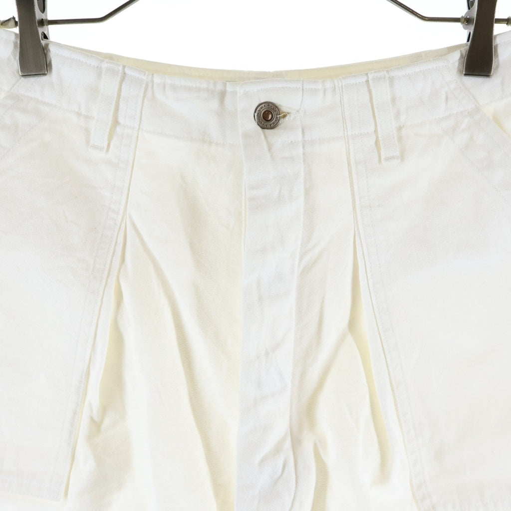HERILL(ヘリル) 23SS DUCK UTILITY SHORTS ユーテリティ ダック ハーフパンツ ショーツ ホワイト 23-030-HL-8130-1