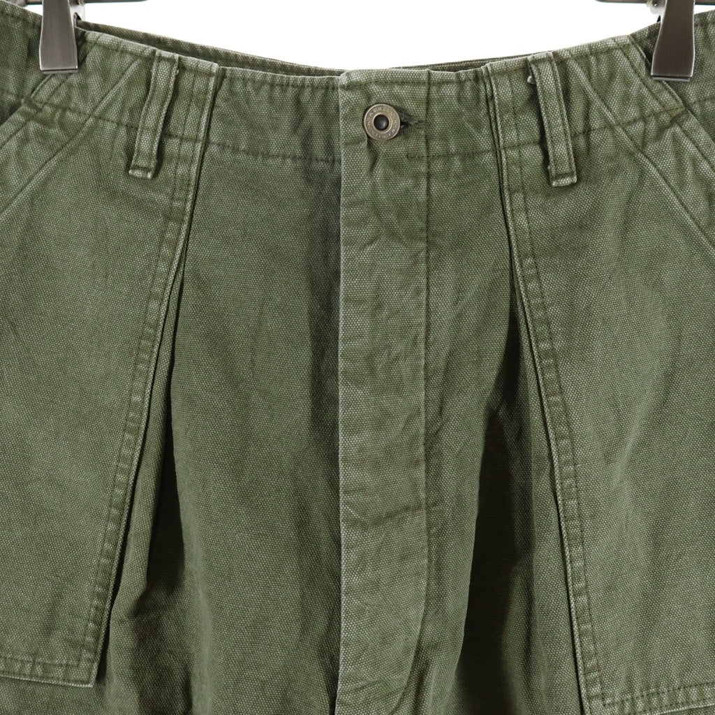 HERILL(ヘリル) 23SS DUCK UTILITY SHORTS ユーテリティ ダック ハーフパンツ ショーツ カーキ 23-030-HL-8130-1