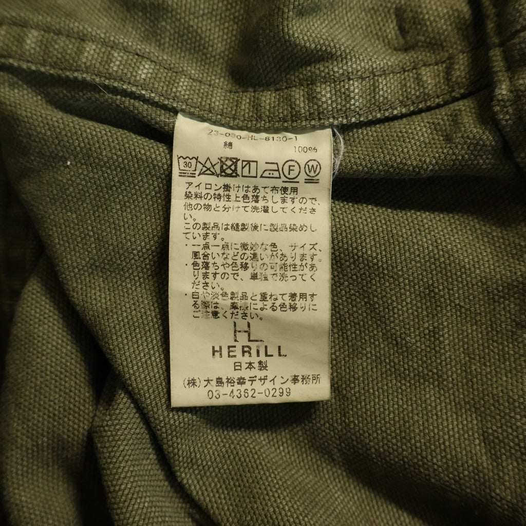 HERILL(ヘリル) 23SS DUCK UTILITY SHORTS ユーテリティ ダック ハーフパンツ ショーツ カーキ 23-030-HL-8130-1