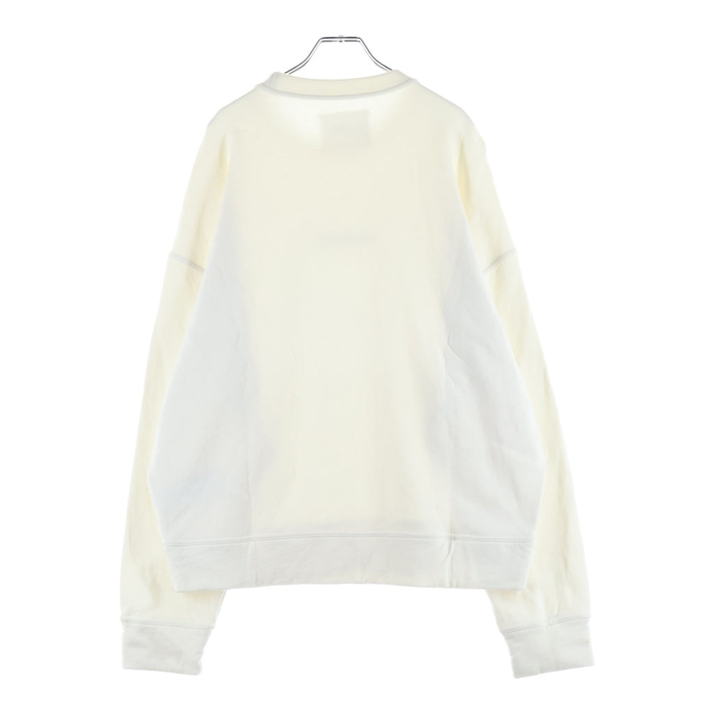 JIL SANDER +(ジルサンダープラス) 22AW ロゴプリント クルーネックスウェットトレーナー ホワイト J47GU0001 J45050