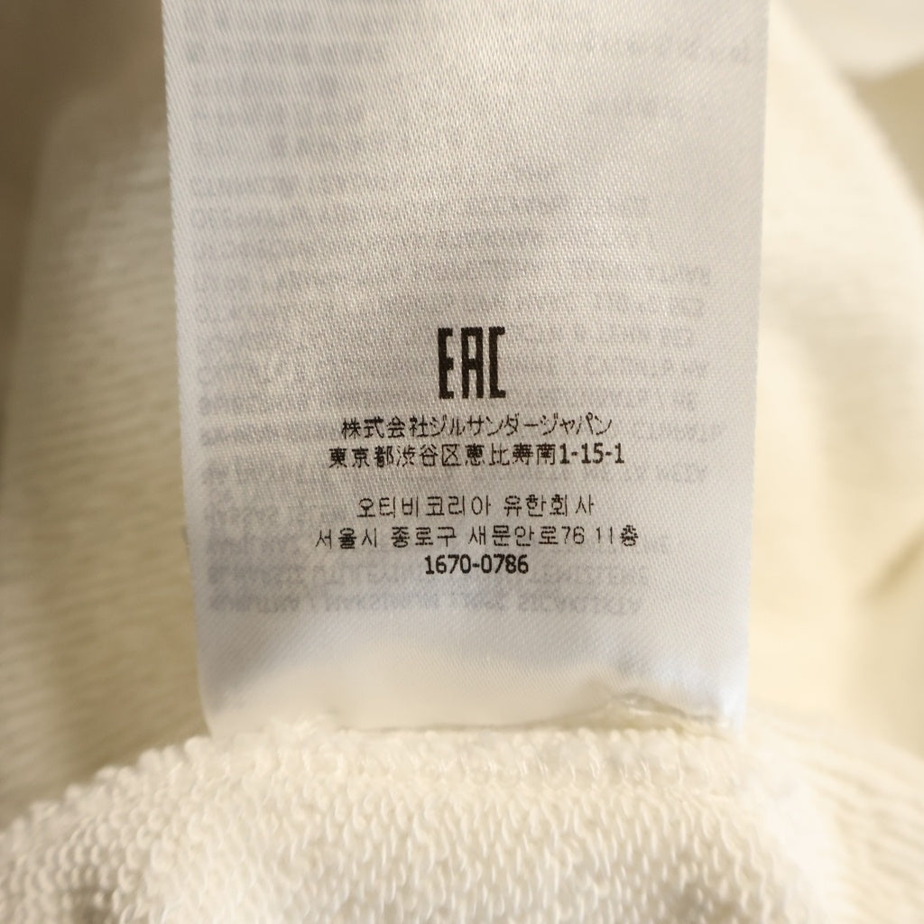 JIL SANDER +(ジルサンダープラス) 22AW ロゴプリント クルーネックスウェットトレーナー ホワイト J47GU0001 J45050