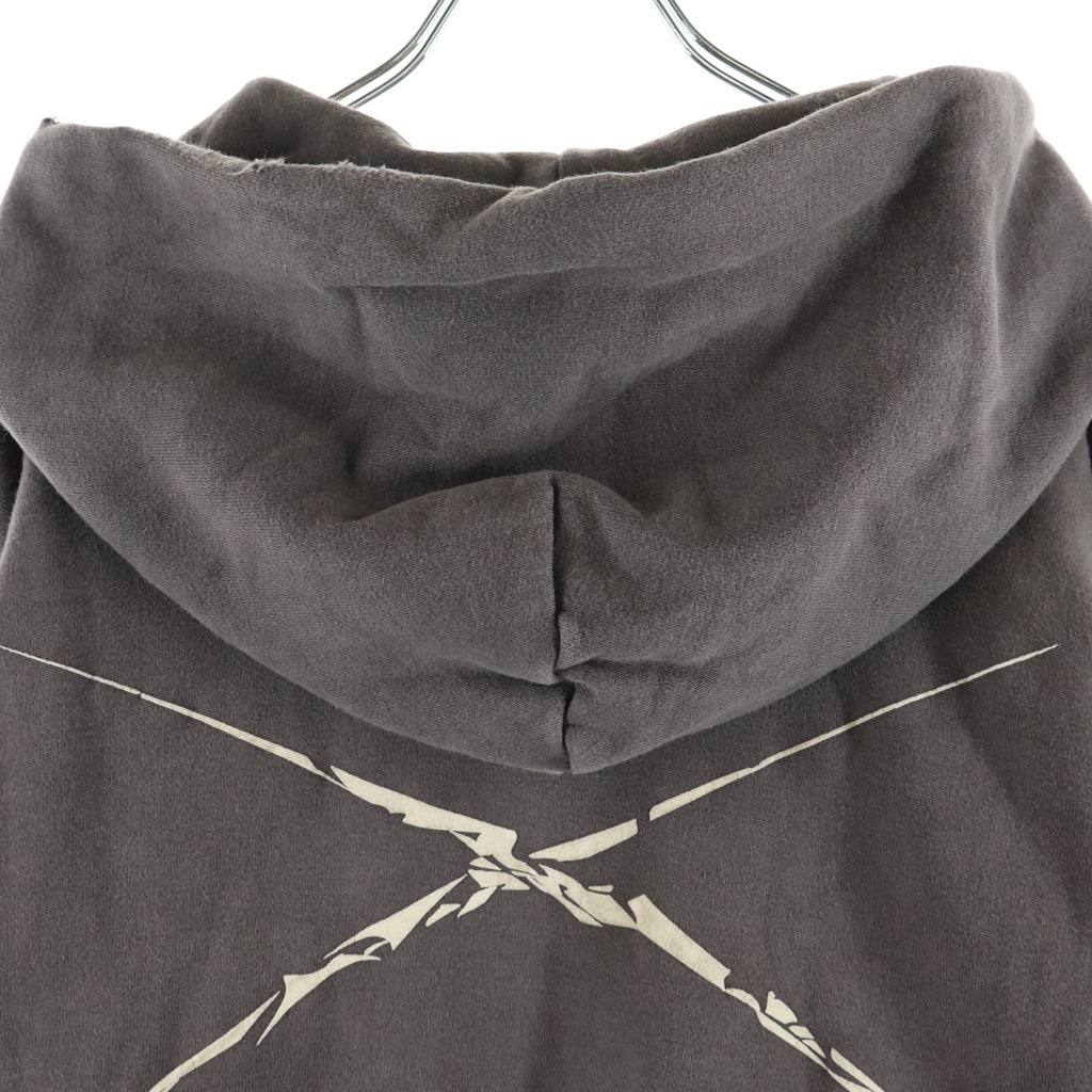 SAINT MICHAEL(セントマイケル) ×NEXUSVII. SUFFERING SAINTS SWEAT HOODIE ネクサスセブン サファリング ヴィンテージ加工 プルオーバースウェットパーカー フーディー ブラウン RMA-NSA-C0B
