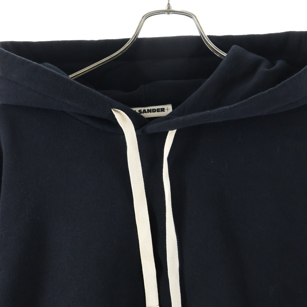 JIL SANDER +(ジルサンダープラス) 23SS コットン プルオーバースウェットパーカー フーディー ブラック J47GU0105 J20039