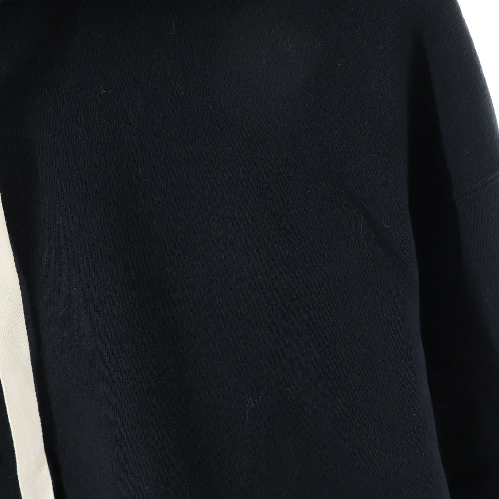 JIL SANDER +(ジルサンダープラス) 23SS コットン プルオーバースウェットパーカー フーディー ブラック J47GU0105 J20039
