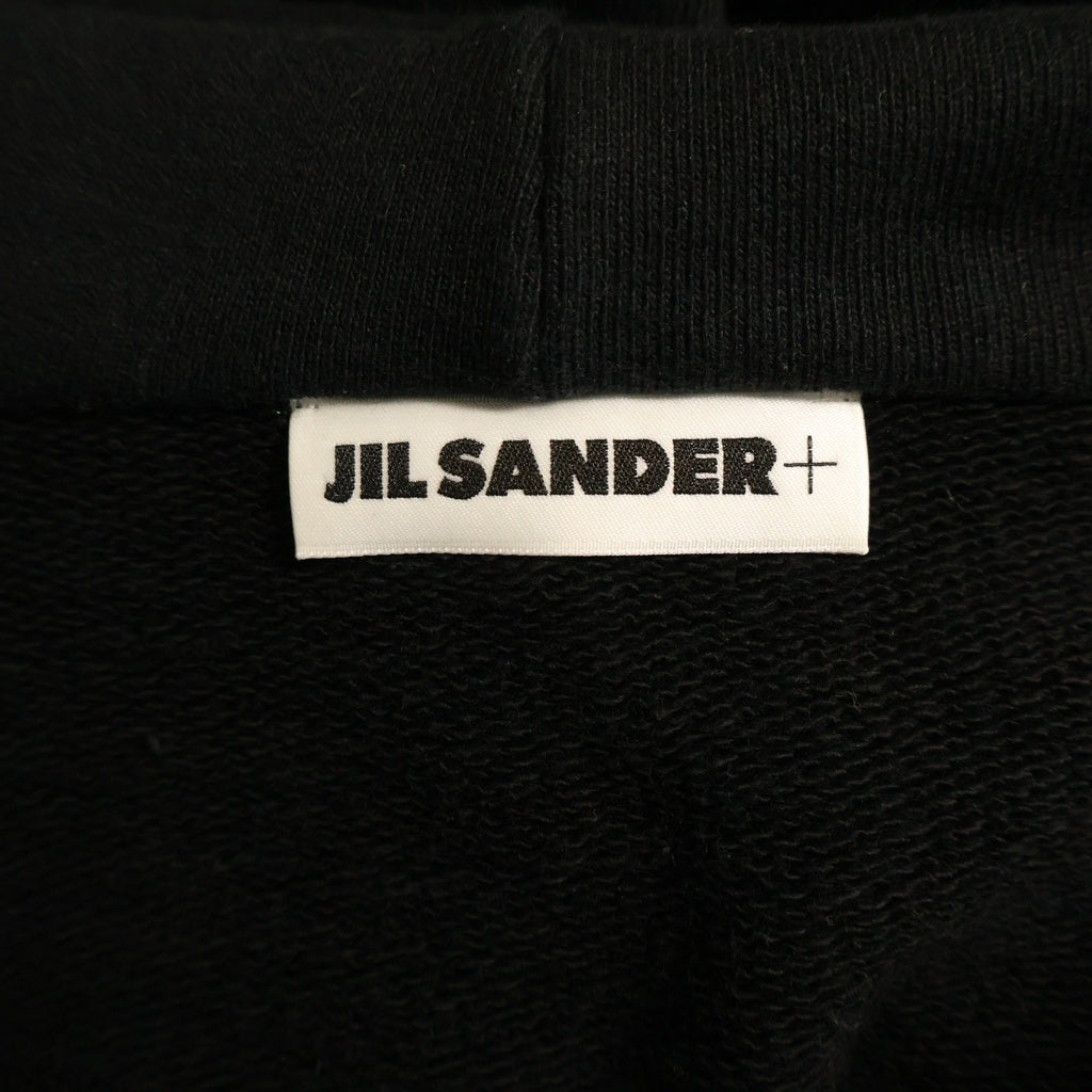 JIL SANDER +(ジルサンダープラス) 23SS コットン プルオーバースウェットパーカー フーディー ブラック J47GU0105 J20039