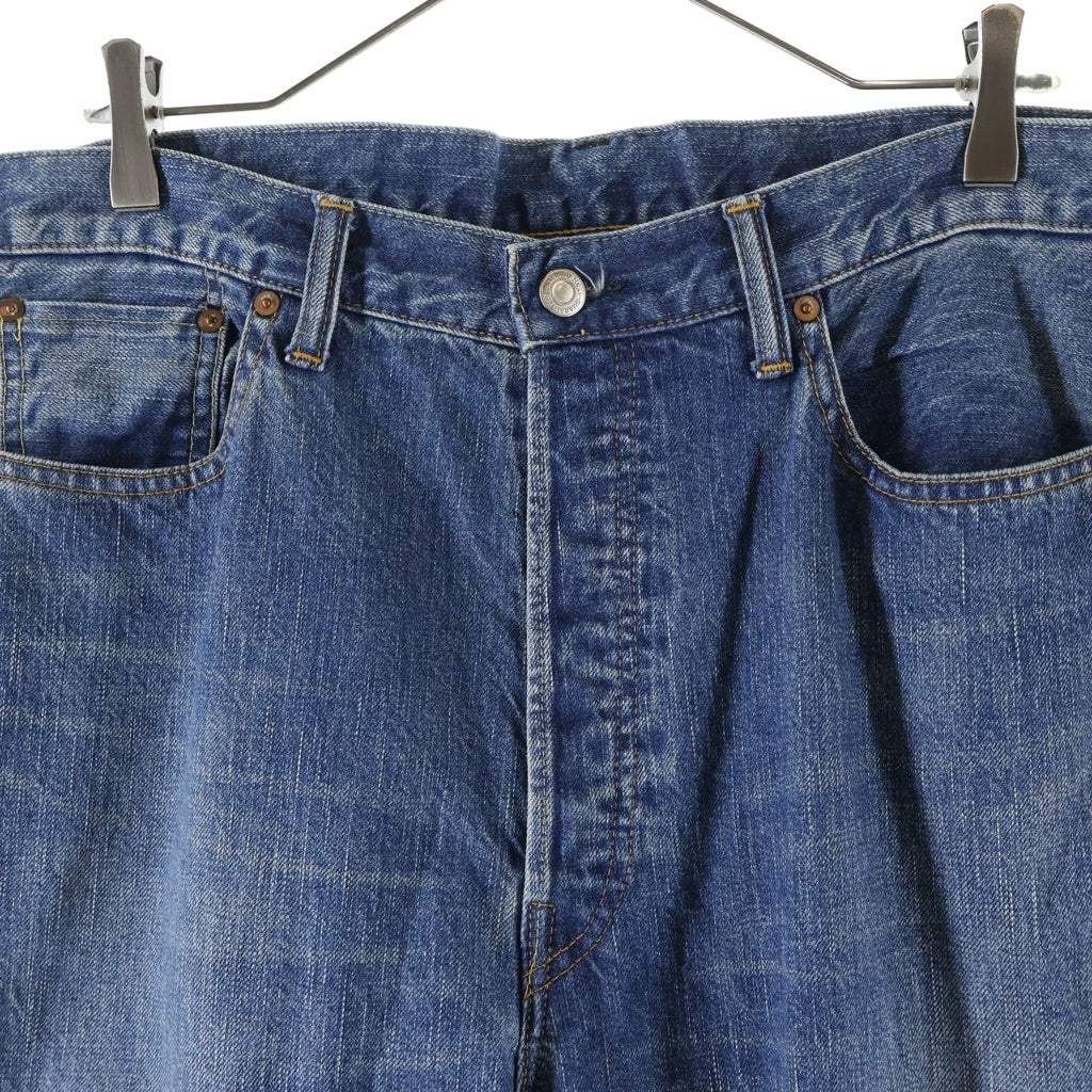 A.PRESSE(アプレッセ) 22SS WASHED DENIM WAIDE PANTS ウォッシュド ワイド デニムパンツ インディゴ 22SAP-04-07H