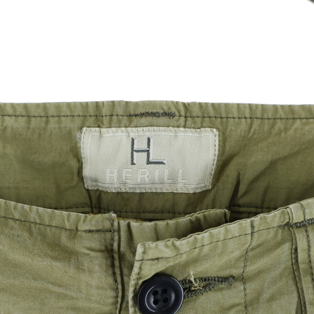 HERILL(ヘリル) 23SS RIPSTOP JUNGLE FATIGUEPANTS リップストップ ジャングルファティーグ カーゴパンツ カーキ 23-030-HL-8120-1