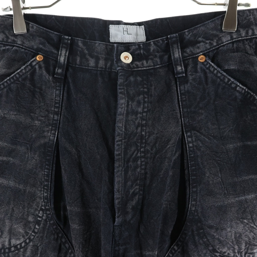 HERILL(ヘリル) 25AW DUCK PAINTER PANTS ダック ペインターパンツ ブラック 25-030-HL-8160-30
