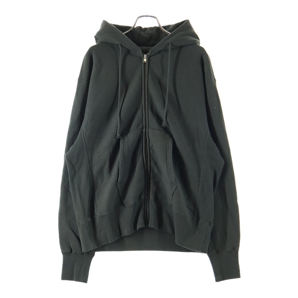 KAPTAIN SUNSHINE(キャプテンサンシャイン) 25AW FRONT ZIPPER HOODY フロント ジップアップスウェットパーカー カーキ KS25FCS05