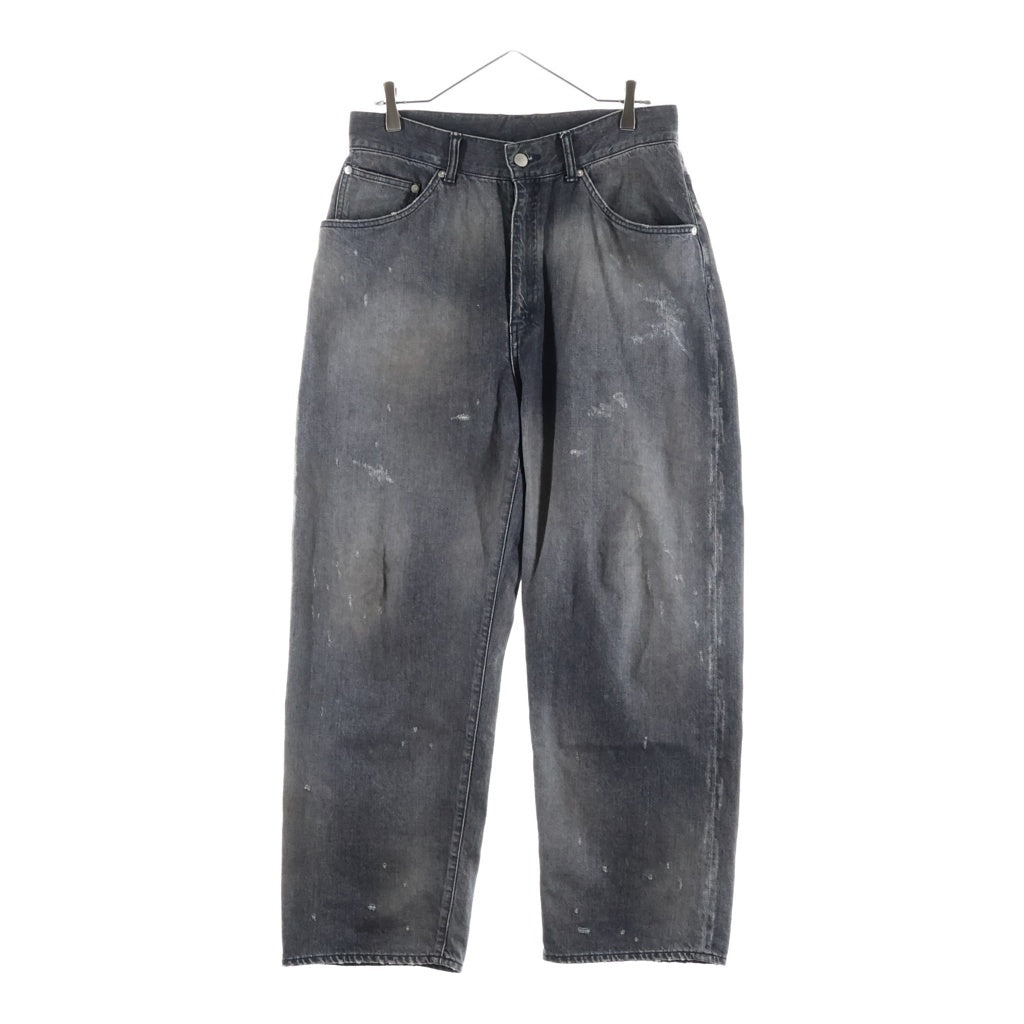 ANCELLM(アンセルム) 25SS TAPERED 5P DENIM PANTS 5ポケット テーパード デニムパンツ ブラック ANC-PT75