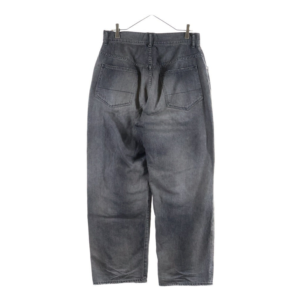 ANCELLM(アンセルム) 25SS TAPERED 5P DENIM PANTS 5ポケット テーパード デニムパンツ ブラック ANC-PT75