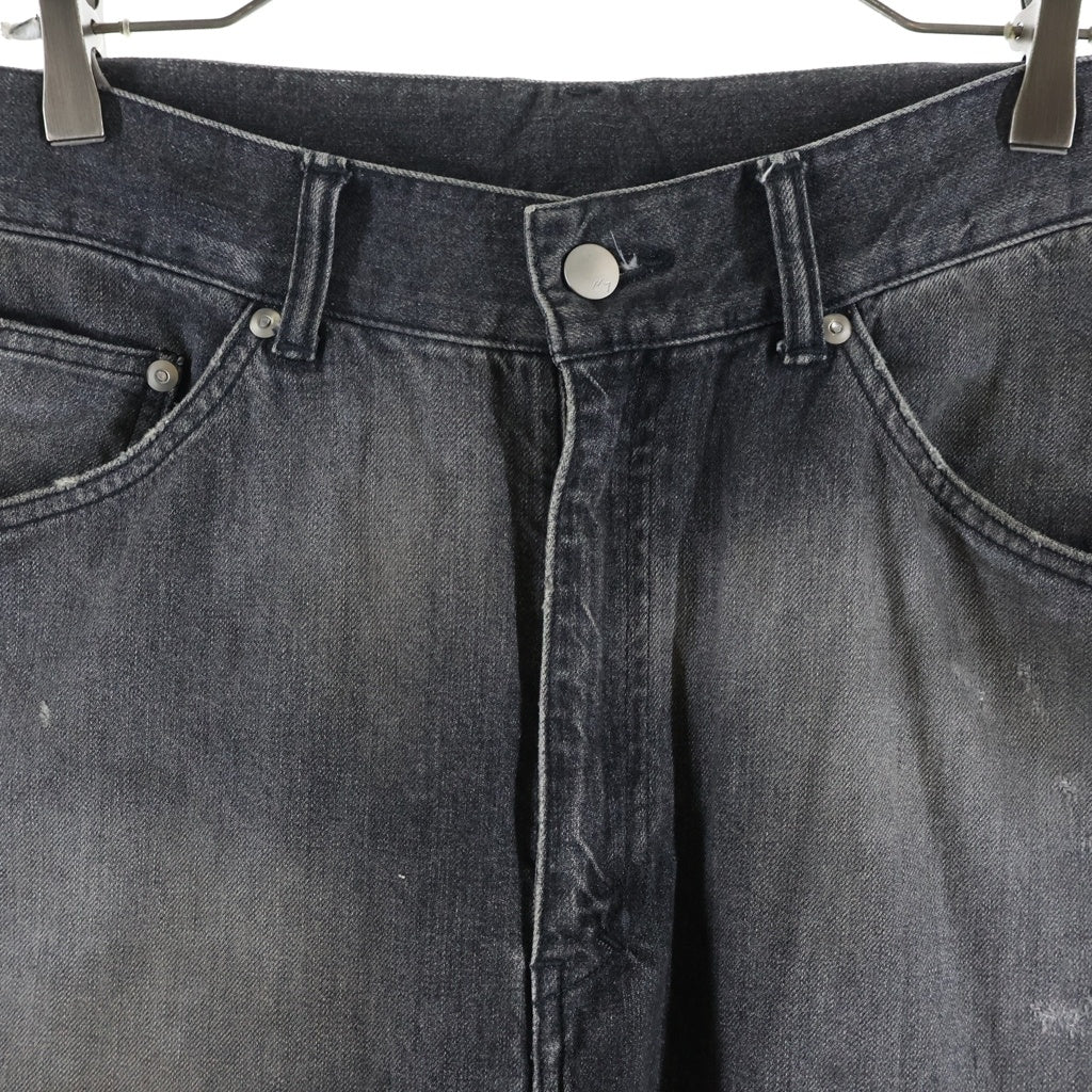 ANCELLM(アンセルム) 25SS TAPERED 5P DENIM PANTS 5ポケット テーパード デニムパンツ ブラック ANC-PT75
