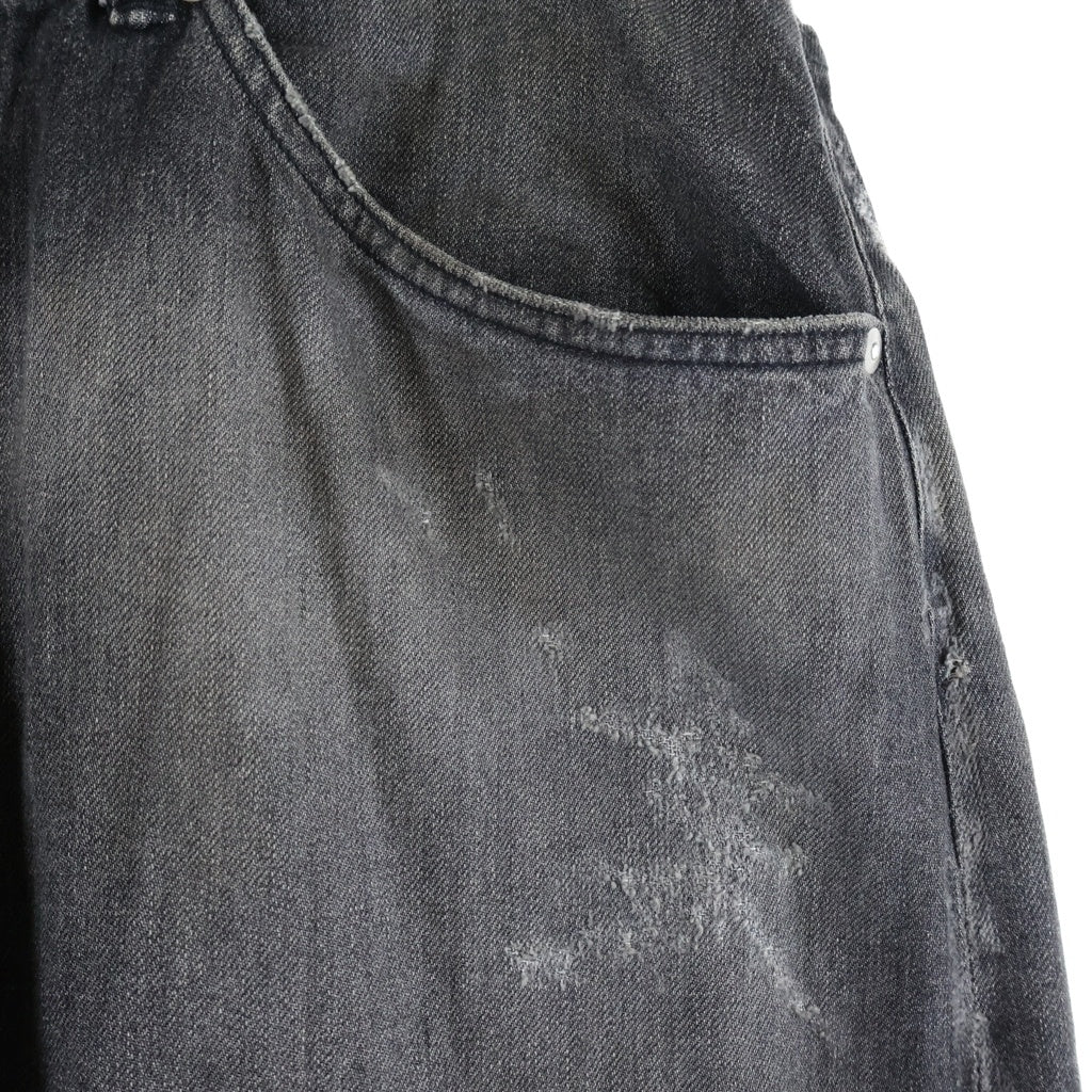 ANCELLM(アンセルム) 25SS TAPERED 5P DENIM PANTS 5ポケット テーパード デニムパンツ ブラック ANC-PT75